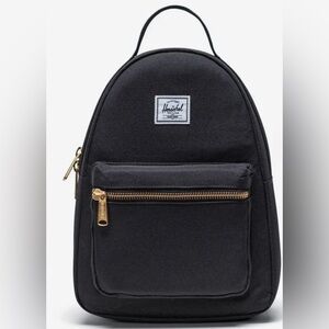 Herschel Supply Company Black and Gold Backpack mini